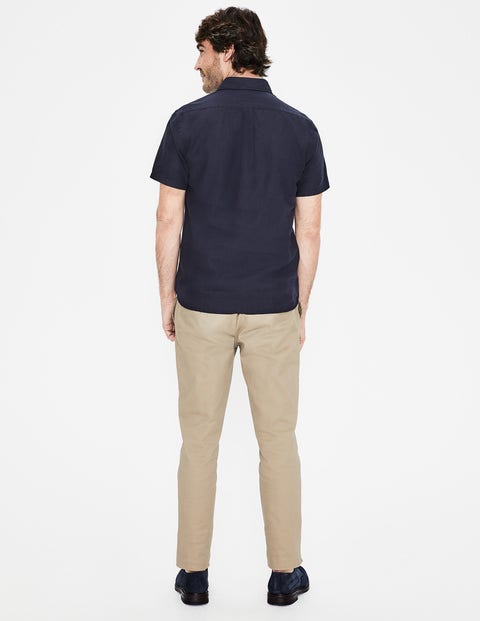 Linen Cotton Popover - Navy Linen Cotton Popover - Navy