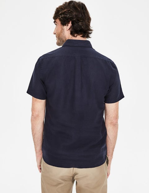 Linen Cotton Popover - Navy Linen Cotton Popover - Navy