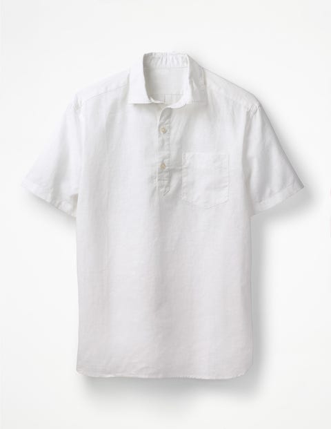 Linen Cotton Popover - White Linen Cotton Popover - White