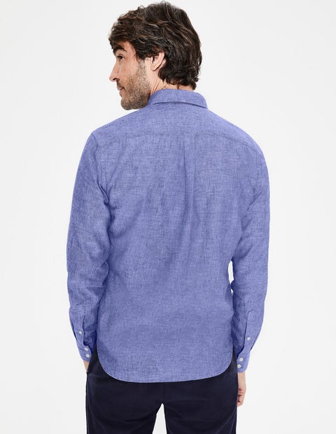 Linen Cotton Shirt - Blue Wave Chambray Linen Cotton Shirt - Blue Wave Chambray