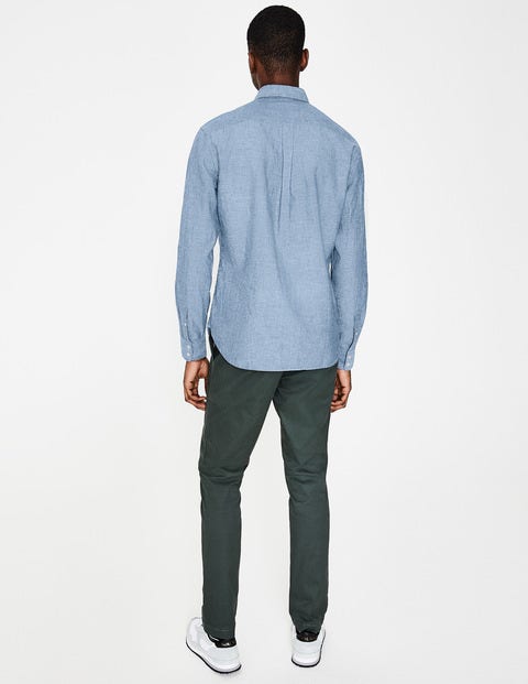 Linen Cotton Shirt - Washed Blue Chambray Linen Cotton Shirt - Washed Blue Chambray