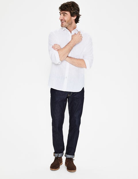 Linen Cotton Shirt - White Linen Cotton Shirt - White