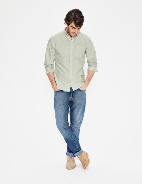 Oxford Patterned Shirt - Pitch Green Stripe Oxford Patterned Shirt - Pitch Green Stripe