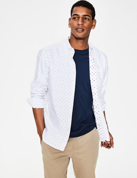 Oxford Patterned Shirt - Multi Spot Clip Dot Oxford Patterned Shirt - Multi Spot Clip Dot