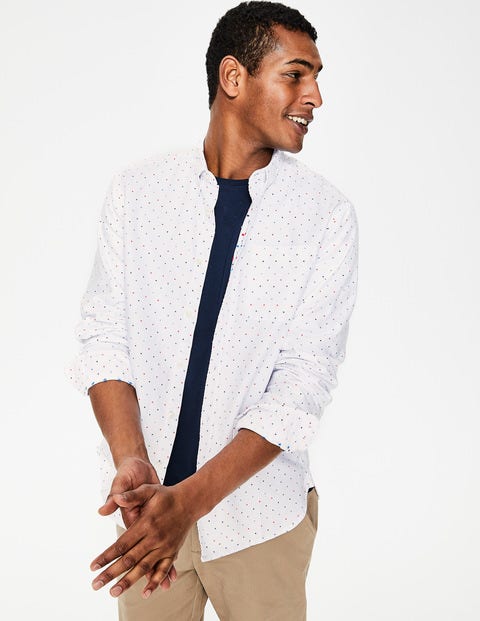 Oxford Patterned Shirt - Multi Spot Clip Dot Oxford Patterned Shirt - Multi Spot Clip Dot