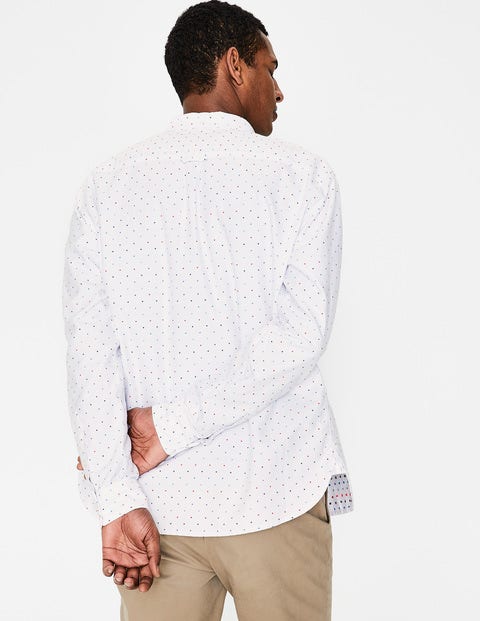 Oxford Patterned Shirt - Multi Spot Clip Dot Oxford Patterned Shirt - Multi Spot Clip Dot