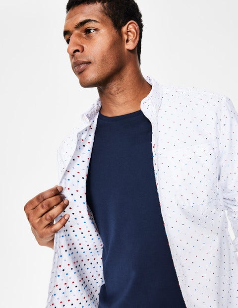 Oxford Patterned Shirt - Multi Spot Clip Dot Oxford Patterned Shirt - Multi Spot Clip Dot