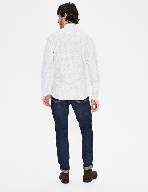 Slim Fit Oxford Pattern Shirt - Multi Spot Clip Dot Slim Fit Oxford Pattern Shirt - Multi Spot Clip Dot