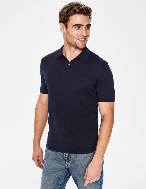 Finsbury Strick-Poloshirt - Navy Finsbury Strick-Poloshirt - Navy