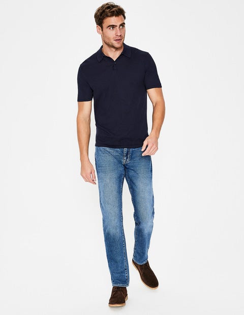 Finsbury Strick-Poloshirt - Navy Finsbury Strick-Poloshirt - Navy
