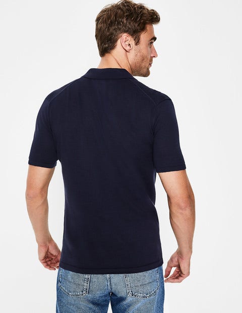 Finsbury Strick-Poloshirt - Navy Finsbury Strick-Poloshirt - Navy