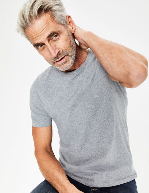 Washed T-Shirt - Grey Marl Washed T-Shirt - Grey Marl