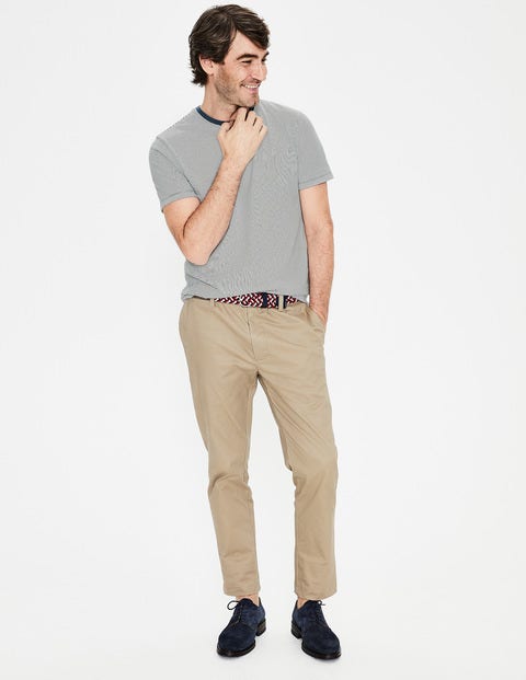Washed T-Shirt - Ecru/Oceania Stripe Washed T-Shirt - Ecru/Oceania Stripe