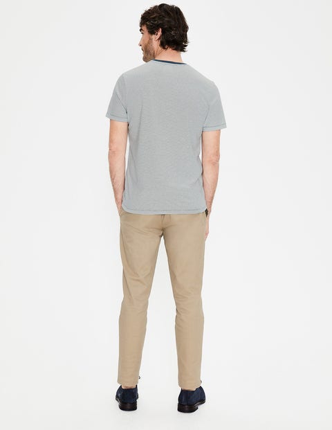 Washed T-Shirt - Ecru/Oceania Stripe Washed T-Shirt - Ecru/Oceania Stripe