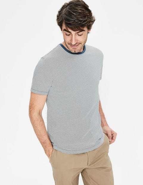 Washed T-Shirt - Ecru/Oceania Stripe Washed T-Shirt - Ecru/Oceania Stripe