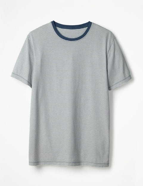 Washed T-Shirt - Ecru/Oceania Stripe Washed T-Shirt - Ecru/Oceania Stripe