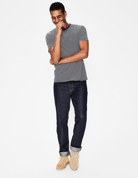 Washed T-Shirt - Light Navy Stripe Washed T-Shirt - Light Navy Stripe