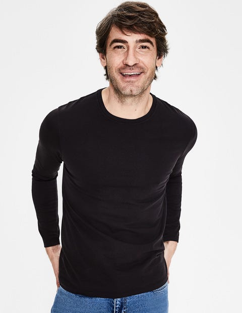 Long Sleeve Washed T-Shirt - Black Long Sleeve Washed T-Shirt - Black