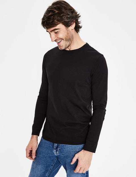 Long Sleeve Washed T-Shirt - Black Long Sleeve Washed T-Shirt - Black