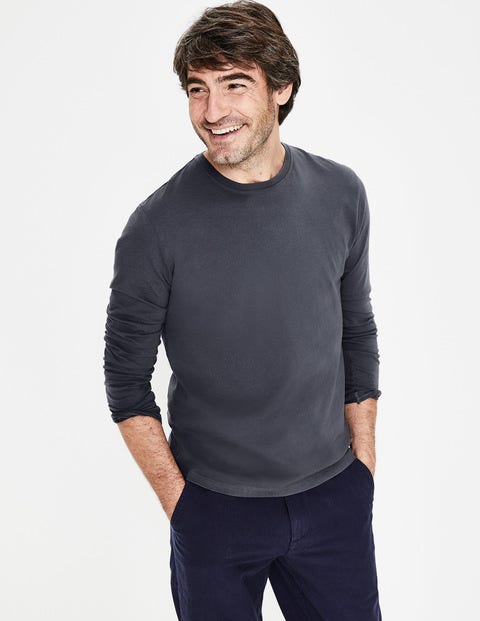Long Sleeve Washed T-Shirt - London Grey Long Sleeve Washed T-Shirt - London Grey