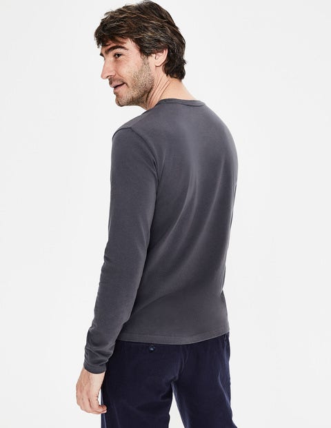 Long Sleeve Washed T-Shirt - London Grey Long Sleeve Washed T-Shirt - London Grey