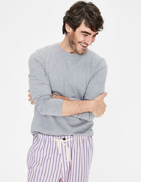 Long Sleeve Washed T-Shirt - Grey Marl Long Sleeve Washed T-Shirt - Grey Marl