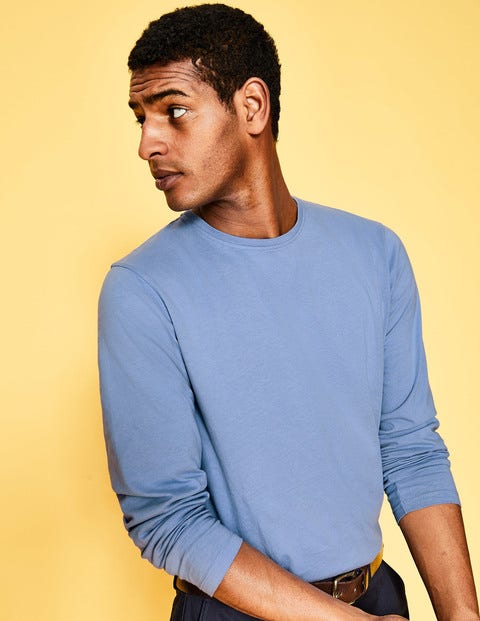Long Sleeve Washed T-Shirt - Thistle Blue Long Sleeve Washed T-Shirt - Thistle Blue