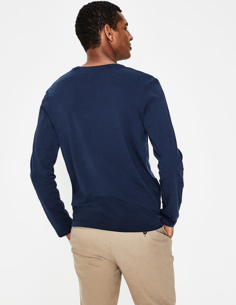 Long Sleeve Washed T-Shirt - Classic Navy Long Sleeve Washed T-Shirt - Classic Navy