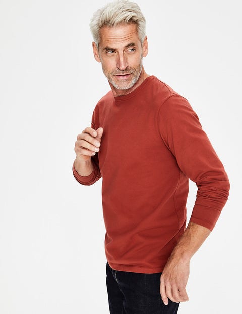 Long Sleeve Washed T-Shirt - Cayenne Pepper Long Sleeve Washed T-Shirt - Cayenne Pepper