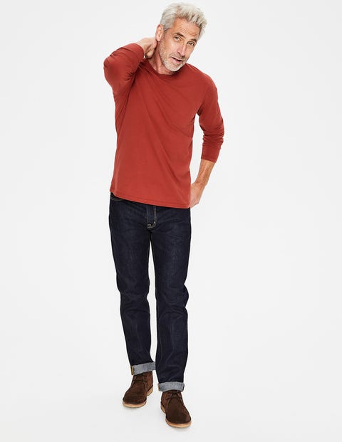 Long Sleeve Washed T-Shirt - Cayenne Pepper Long Sleeve Washed T-Shirt - Cayenne Pepper