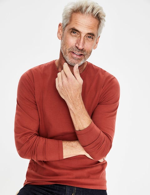 Long Sleeve Washed T-Shirt - Cayenne Pepper Long Sleeve Washed T-Shirt - Cayenne Pepper