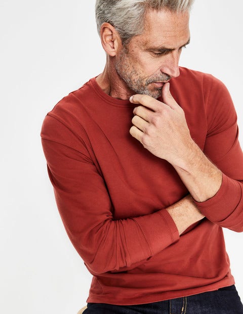 Long Sleeve Washed T-Shirt - Cayenne Pepper Long Sleeve Washed T-Shirt - Cayenne Pepper
