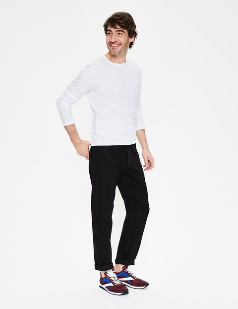 Long Sleeve Washed T-Shirt - White Long Sleeve Washed T-Shirt - White