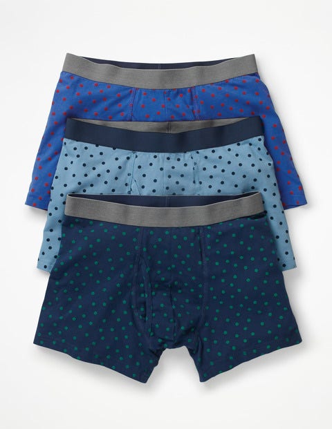 3 Pack Jersey Boxers - Blues Spot Multi Pack 3 Pack Jersey Boxers - Blues Spot Multi Pack