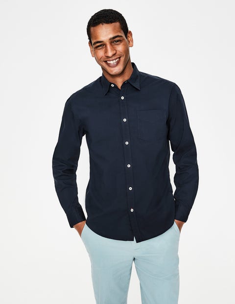Poplin Shirt - Navy Poplin Shirt - Navy