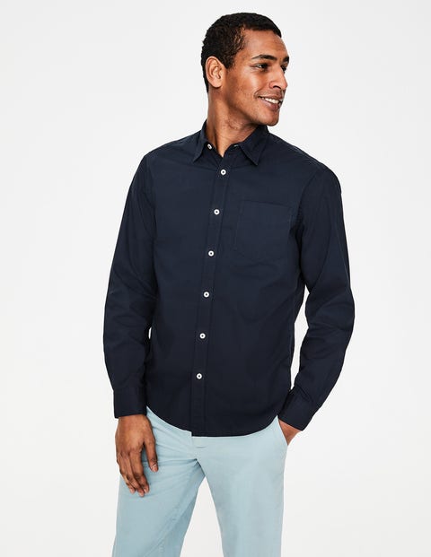 Poplin Shirt - Navy Poplin Shirt - Navy