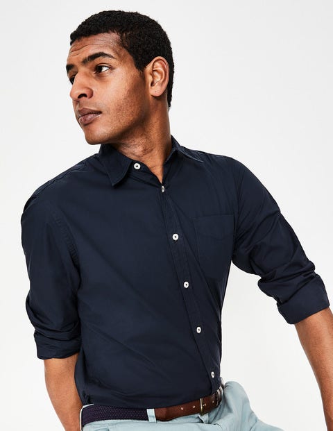 Poplin Shirt - Navy Poplin Shirt - Navy