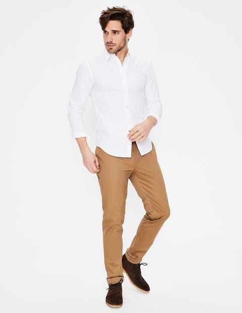Slim Fit Poplin Shirt - White Slim Fit Poplin Shirt - White