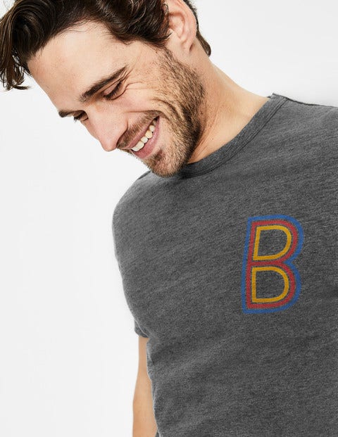 Graphic T-Shirt - Grey Marl Graphic T-Shirt - Grey Marl
