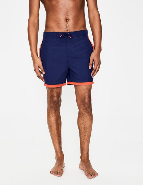 Stripe Detail Swimshorts - Navy Blue Stripe Detail Swimshorts - Navy Blue