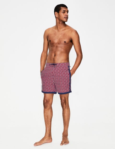 Stripe Detail Swimshorts - Rio Red Fish Stripe Detail Swimshorts - Rio Red Fish