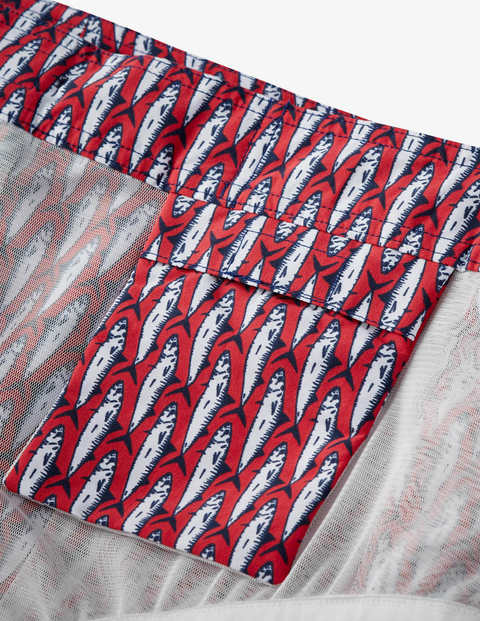 Stripe Detail Swimshorts - Rio Red Fish Stripe Detail Swimshorts - Rio Red Fish