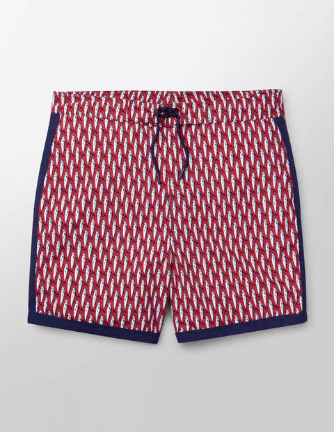 Stripe Detail Swimshorts - Rio Red Fish Stripe Detail Swimshorts - Rio Red Fish