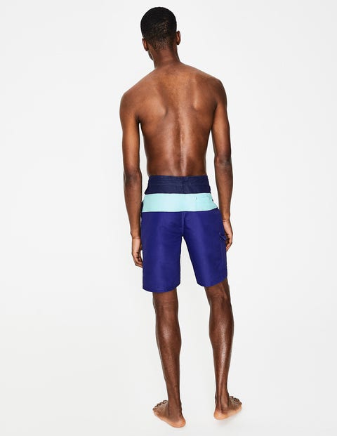 Board Shorts - Navy Blue Colourblock Board Shorts - Navy Blue Colourblock