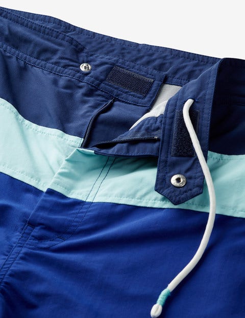 Board Shorts - Navy Blue Colourblock Board Shorts - Navy Blue Colourblock
