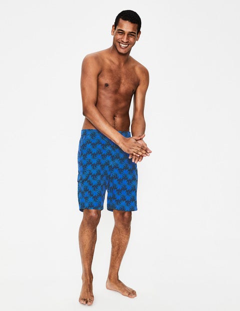 Board Shorts - Electric Blue Palm Board Shorts - Electric Blue Palm