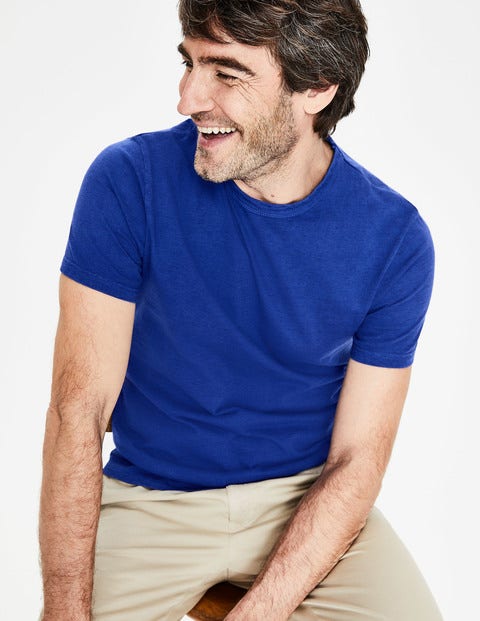 Garment-Dyed Marl T-Shirt - Blue Wave Garment-Dyed Marl T-Shirt - Blue Wave