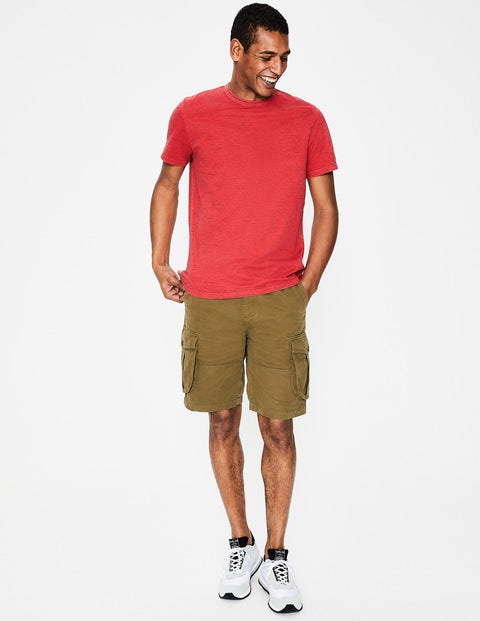 Garment-Dyed Marl T-Shirt - Washed Crimson Garment-Dyed Marl T-Shirt - Washed Crimson