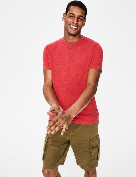Garment-Dyed Marl T-Shirt - Washed Crimson Garment-Dyed Marl T-Shirt - Washed Crimson