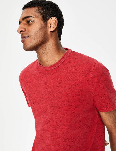 Garment-Dyed Marl T-Shirt - Washed Crimson Garment-Dyed Marl T-Shirt - Washed Crimson